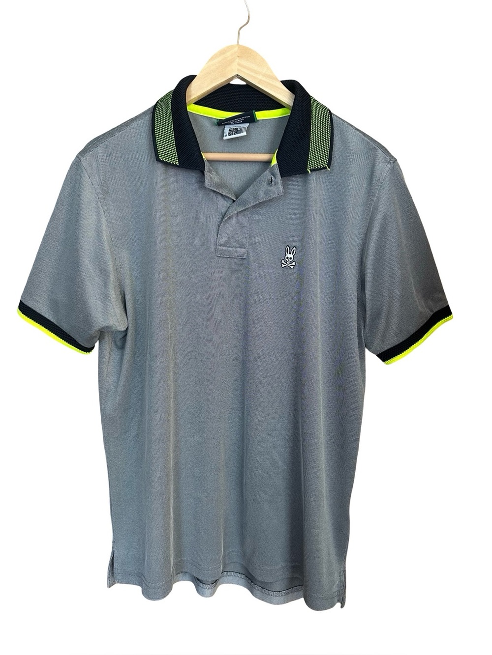 Psycho Bunny Polo Shirt Gray Sz 5 / M